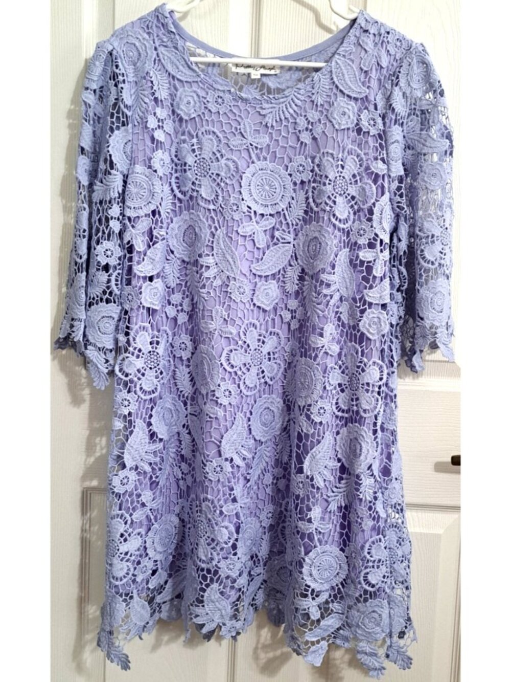 Pretty Angel Women's M Purple Lace 3/4 Sleeve Dress Fairycore Romantic Feminine